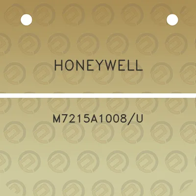 honeywell-m7215a1008u