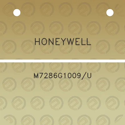 honeywell-m7286g1009u