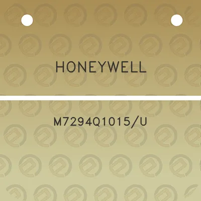 honeywell-m7294q1015u