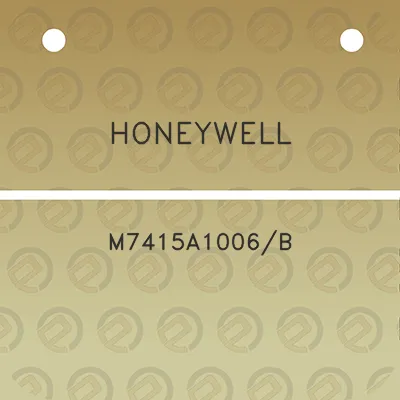 honeywell-m7415a1006b