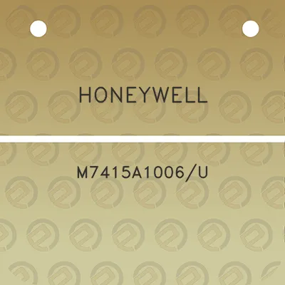 honeywell-m7415a1006u