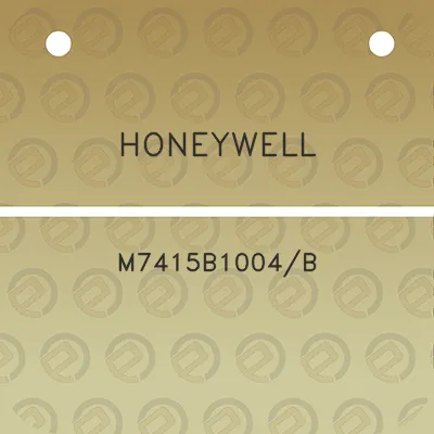 honeywell-m7415b1004b