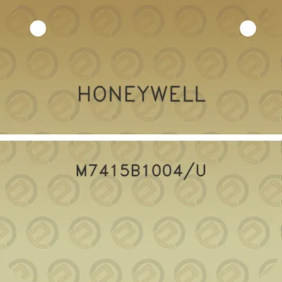 honeywell-m7415b1004u