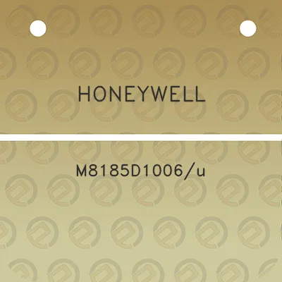 honeywell-m8185d1006u