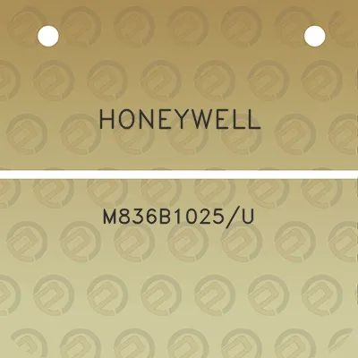 honeywell-m836b1025u