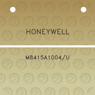 honeywell-m8415a1004u