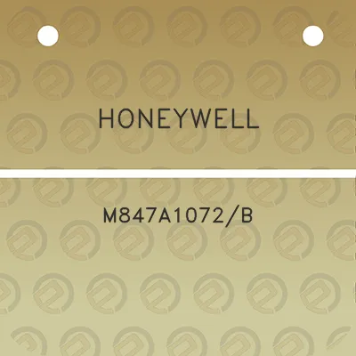 honeywell-m847a1072b