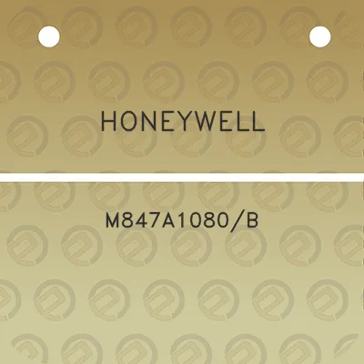 honeywell-m847a1080b