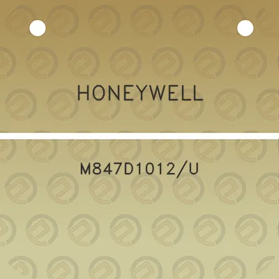 honeywell-m847d1012u