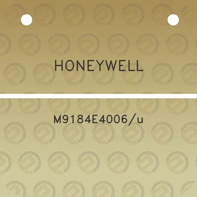 honeywell-m9184e4006u