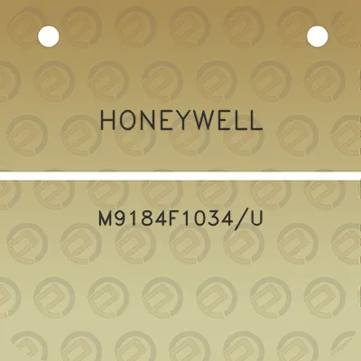 honeywell-m9184f1034u