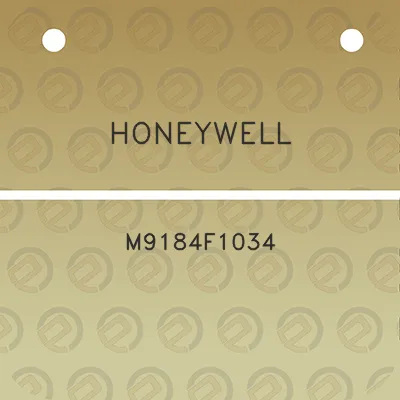 honeywell-m9184f1034