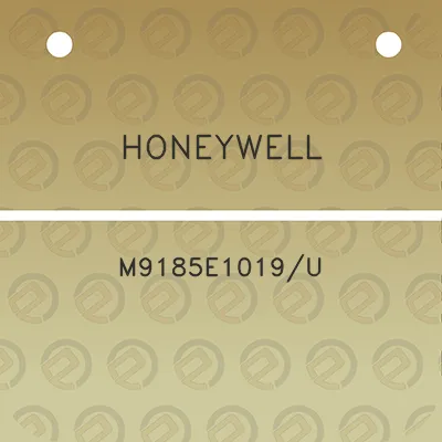 honeywell-m9185e1019u