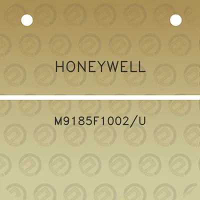 honeywell-m9185f1002u