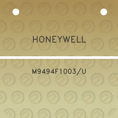 honeywell-m9494f1003u