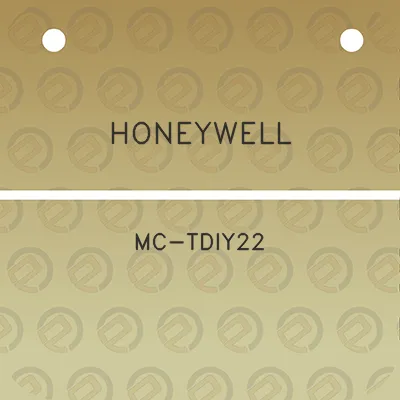 honeywell-mc-tdiy22