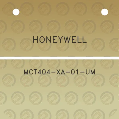 honeywell-mct404-xa-01-um