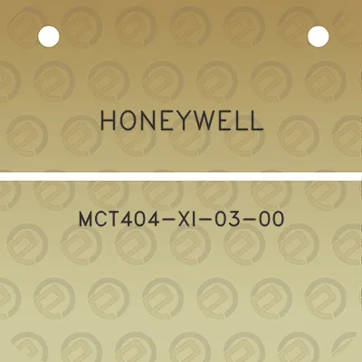 honeywell-mct404-xi-03-00