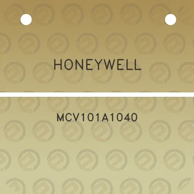 honeywell-mcv101a1040