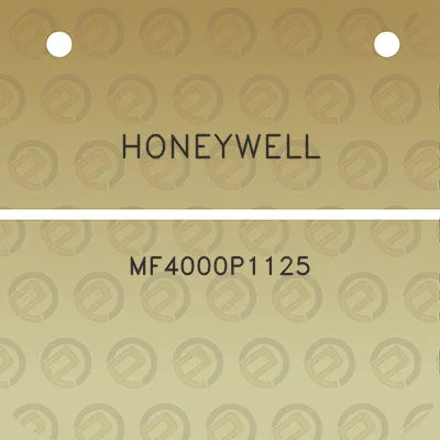 honeywell-mf4000p1125