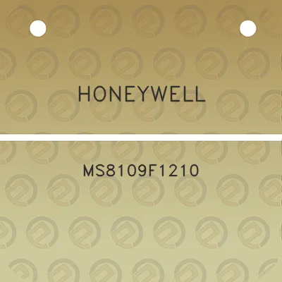 honeywell-ms8109f1210