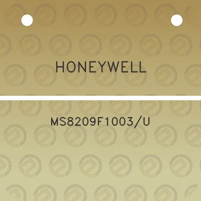 honeywell-ms8209f1003u