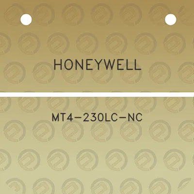 honeywell-mt4-230lc-nc