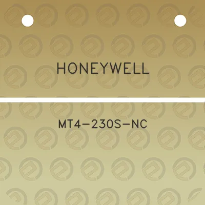 honeywell-mt4-230s-nc