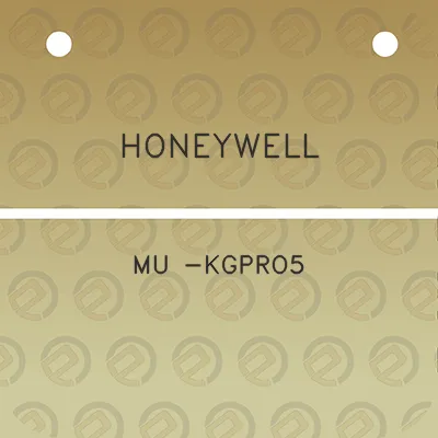 honeywell-mu-kgpro5