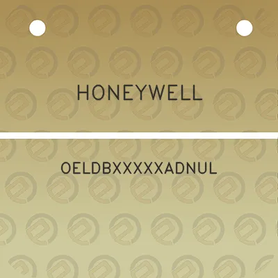 honeywell-oeldbxxxxxadnul