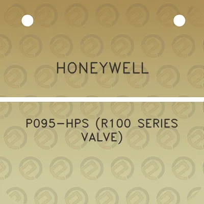 honeywell-p095-hps-r100-series-valve