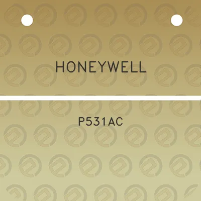 honeywell-p531ac