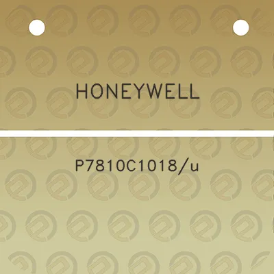 honeywell-p7810c1018u