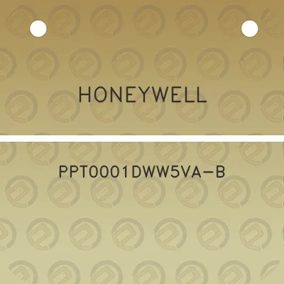 honeywell-ppt0001dww5va-b