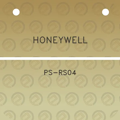 honeywell-ps-rs04