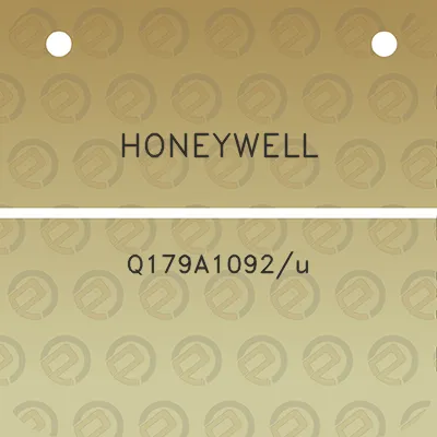 honeywell-q179a1092u