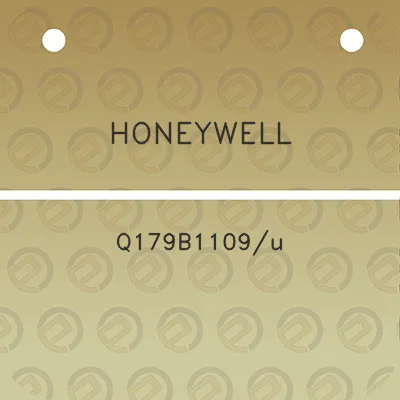 honeywell-q179b1109u