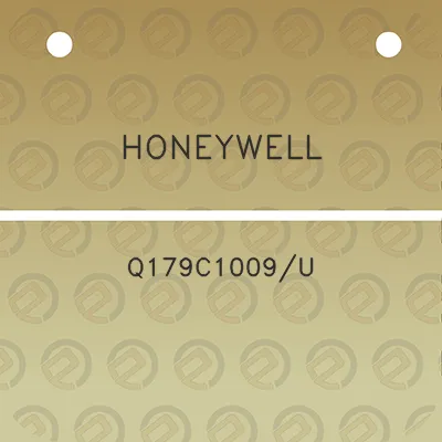 honeywell-q179c1009u