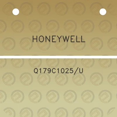 honeywell-q179c1025u