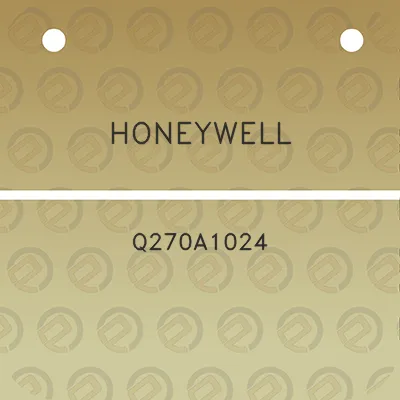 honeywell-q270a1024