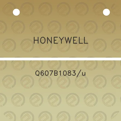 honeywell-q607b1083u