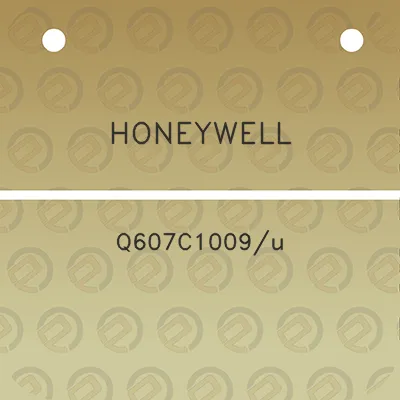 honeywell-q607c1009u