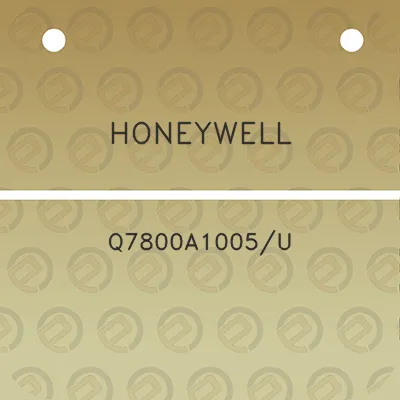 honeywell-q7800a1005u