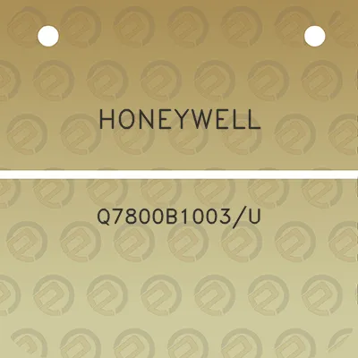 honeywell-q7800b1003u