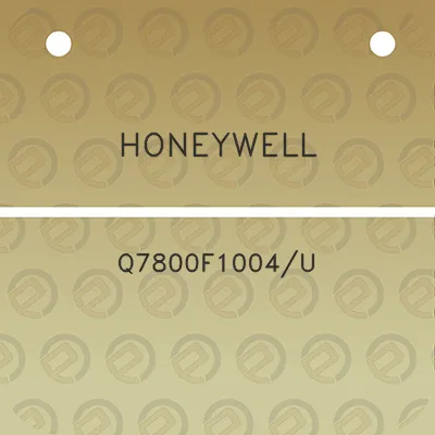 honeywell-q7800f1004u