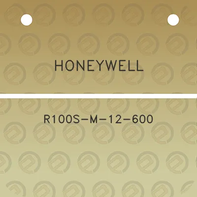 honeywell-r100s-m-12-600