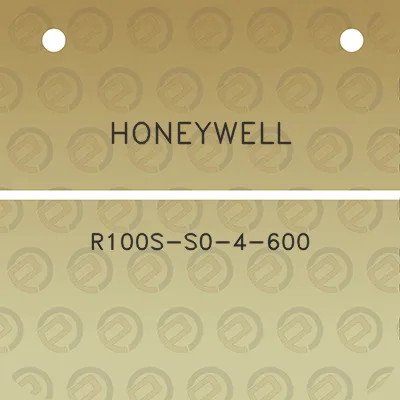 honeywell-r100s-s0-4-600