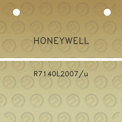 honeywell-r7140l2007u