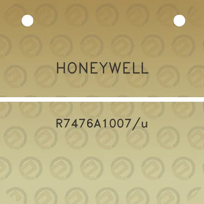 honeywell-r7476a1007u