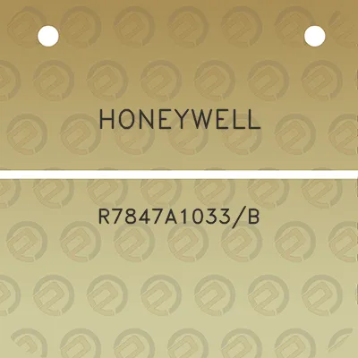 honeywell-r7847a1033b